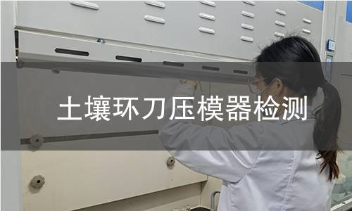 土壤环刀压模器检测,土壤环刀压模器检测机构,土壤环刀压模器检测报告,中析检测中心