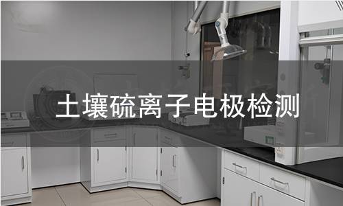 土壤硫离子电极检测,土壤硫离子电极检测机构,土壤硫离子电极检测报告,中析检测中心