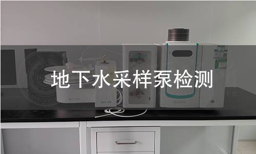 地下水采样泵检测