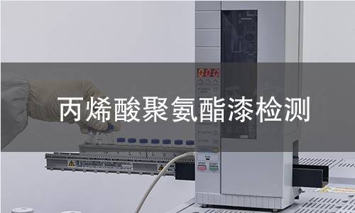 丙烯酸聚氨酯漆检测,丙烯酸聚氨酯漆检测机构,丙烯酸聚氨酯漆检测报告,北京中科光析科学技术研究所检测中心