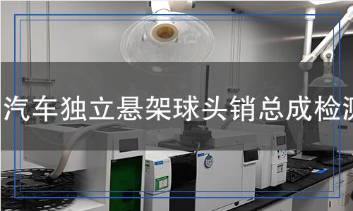 汽车独立悬架球头销总成检测,汽车独立悬架球头销总成检测报告