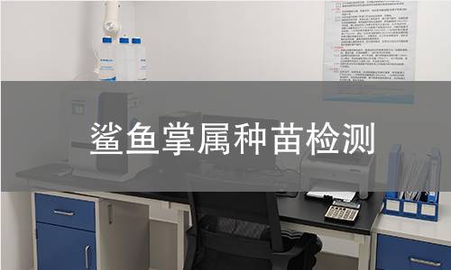 鲨鱼掌属种苗检测,鲨鱼掌属种苗检测机构,鲨鱼掌属种苗检测报告,中析研究所检测中心