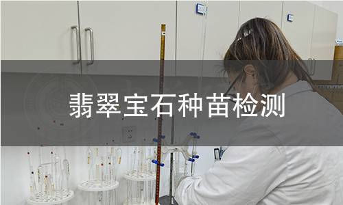 翡翠宝石种苗检测,翡翠宝石种苗检测机构,翡翠宝石种苗检测报告,北京中科光析科学技术研究所检测中心