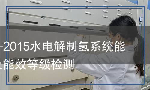 GB 32311-2015水电解制氢系统能效限定值及能效等级检测,GB 32311-2015水电解制氢系统能效限定值及能效等级检测报告