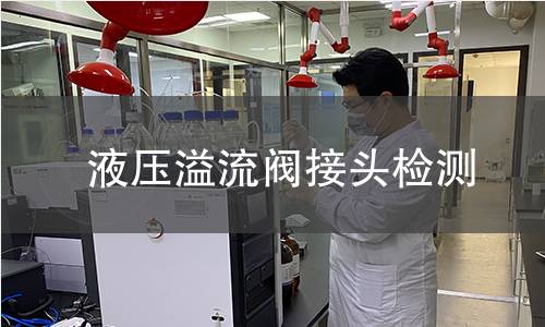 液压溢流阀接头检测