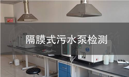 隔膜式污水泵检测