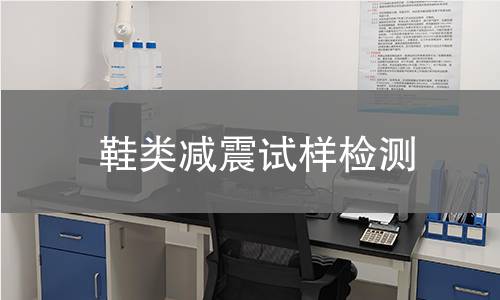 鞋类减震试样检测,鞋类减震试样检测机构,鞋类减震试样检测报告,北京中科光析科学技术研究所检测中心