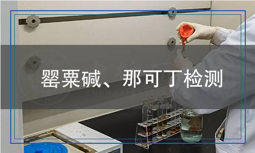 罂粟碱、那可丁检测,罂粟碱、那可丁检测报告