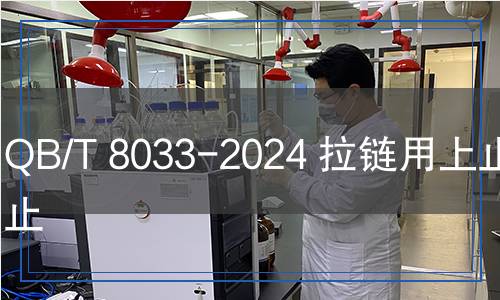 QB/T 8033-2024 拉链用上止和下止
