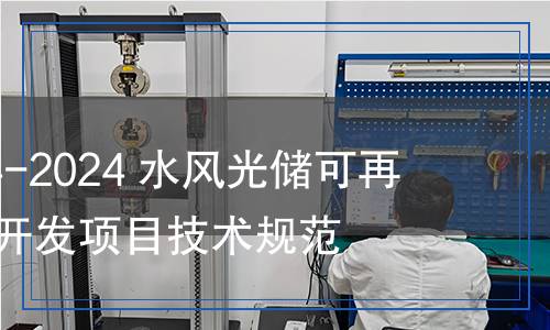 NB/T 11554-2024 水风光储可再生能源综合开发项目技术规范