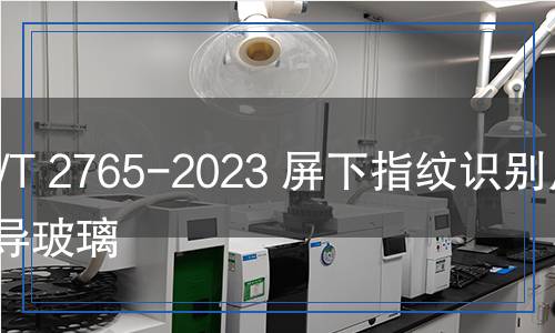 JC/T 2765-2023 屏下指纹识别用光导玻璃